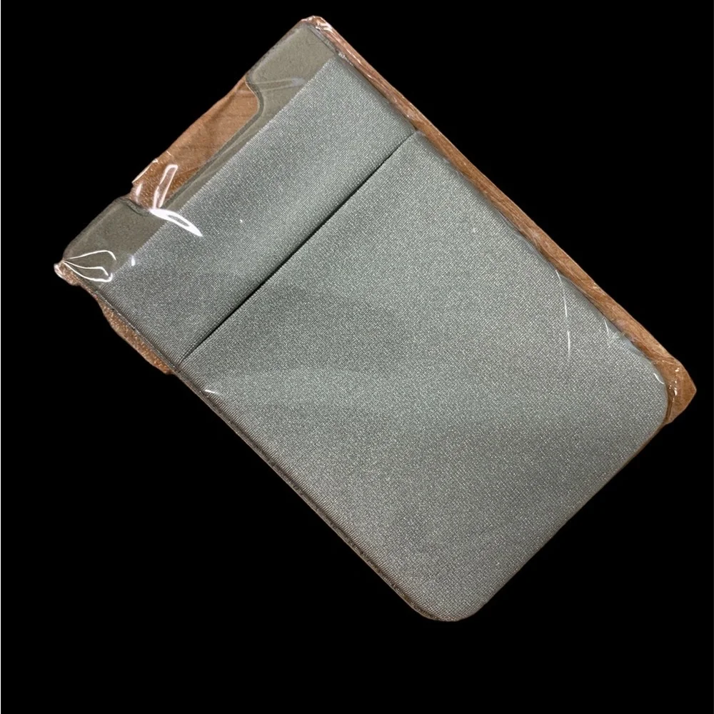 Gray Adhensive Cell Phone Card Holder - NEW